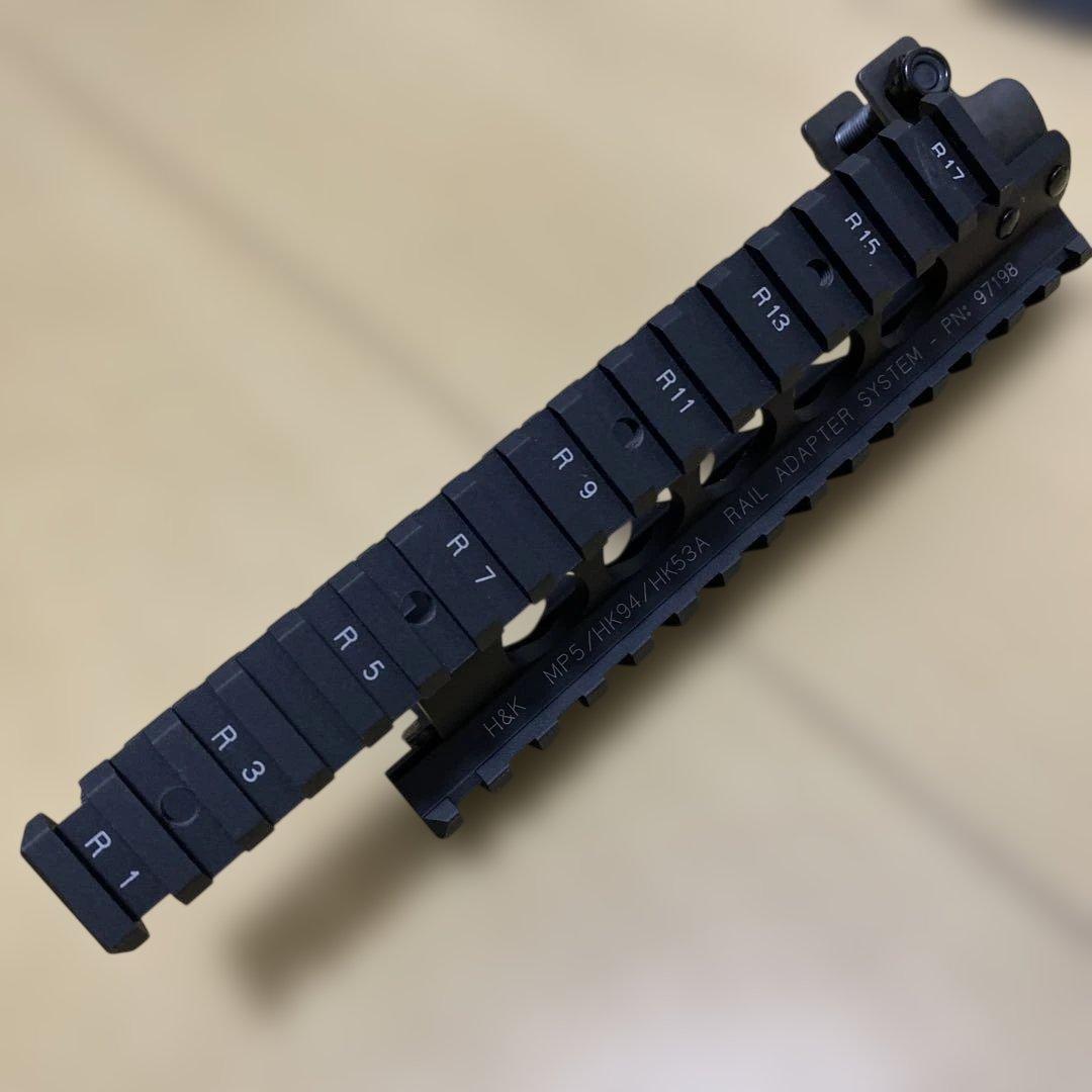 次世代mp5対応 vfc mp5 レールハンドガード 他社製アッパーレール付