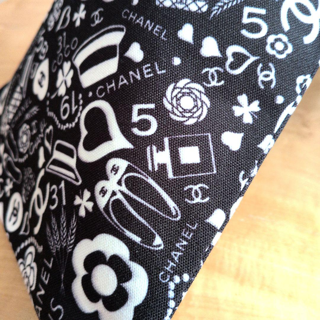 CHANEL トートバッグ ブラック ホワイト