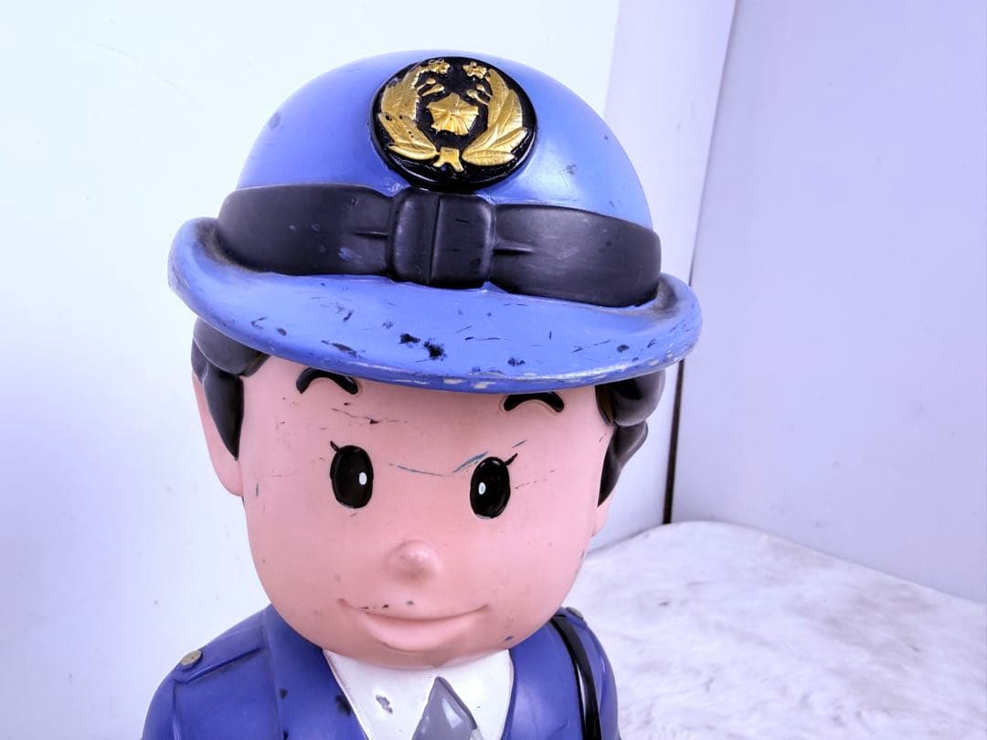 激レア！ 37cm 埼玉県警察 警察官 婦人警官 2体セットおまわりさん人形
