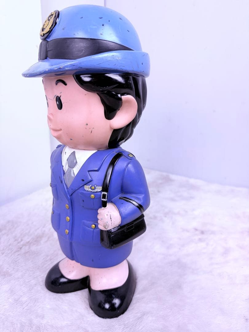 激レア！ 37cm 埼玉県警察 警察官 婦人警官 2体セットおまわりさん人形