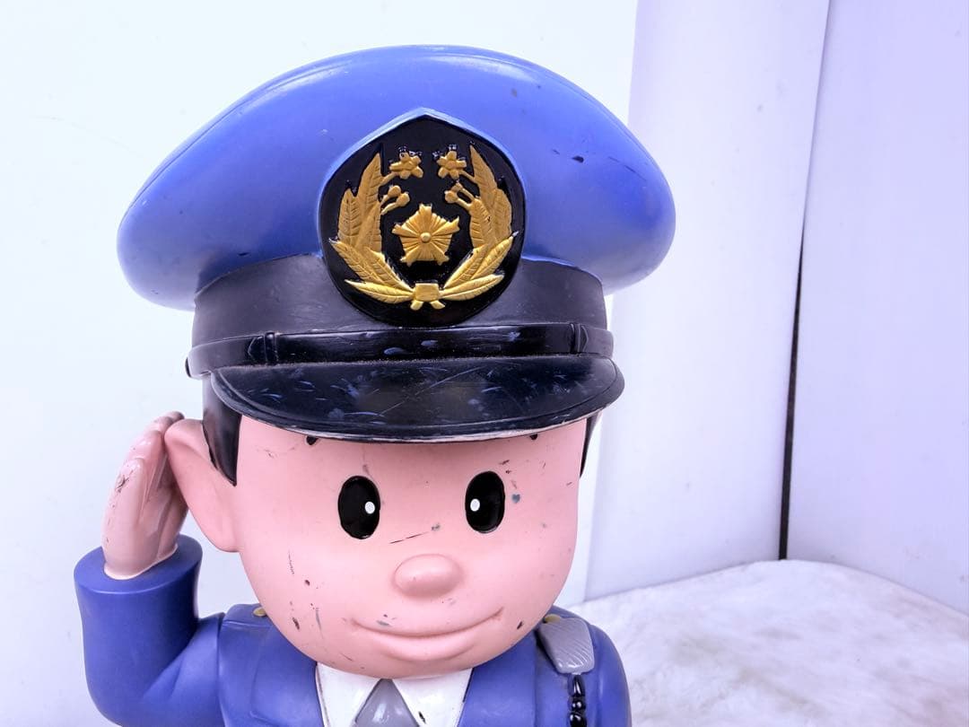 激レア！ 37cm 埼玉県警察 警察官 婦人警官 2体セットおまわりさん人形