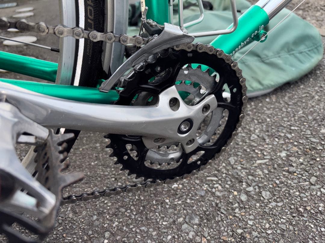 Panasonic ツーリングロードバイクグリーン カバー付き