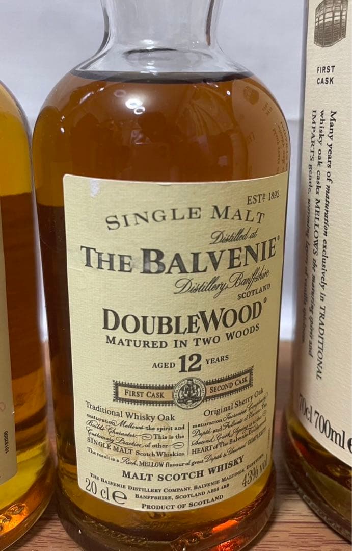 バルヴェニー 10年&12年 200ml、バルヴェニー12年 700ml 4本