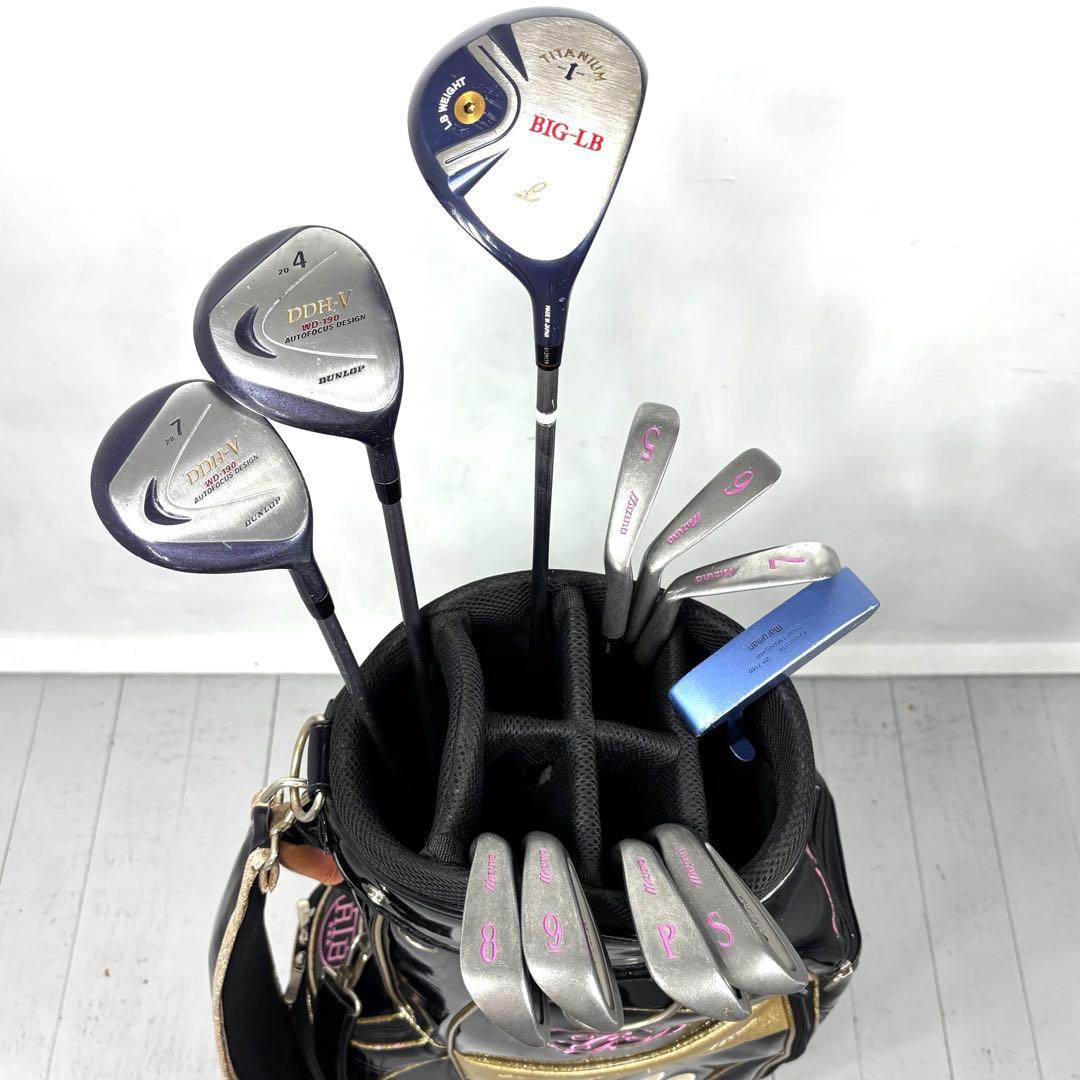 本格派 レディースゴルフクラブ 本 フルセット ゴルフセット ダンロップ