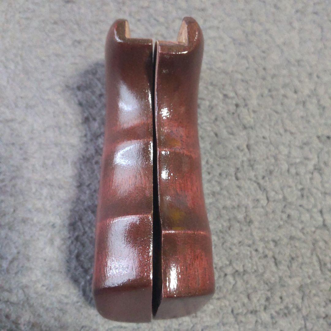 高級感ある木製グリップ マルシンM586装着品