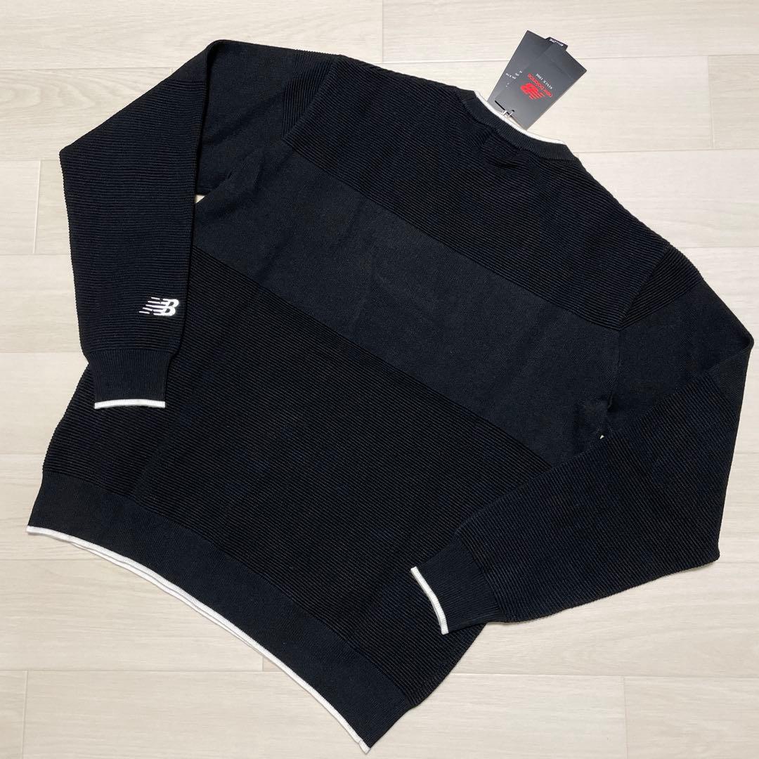 りん ニューバランス ゴルフ クルーネック プルオーバー メンズ ニット