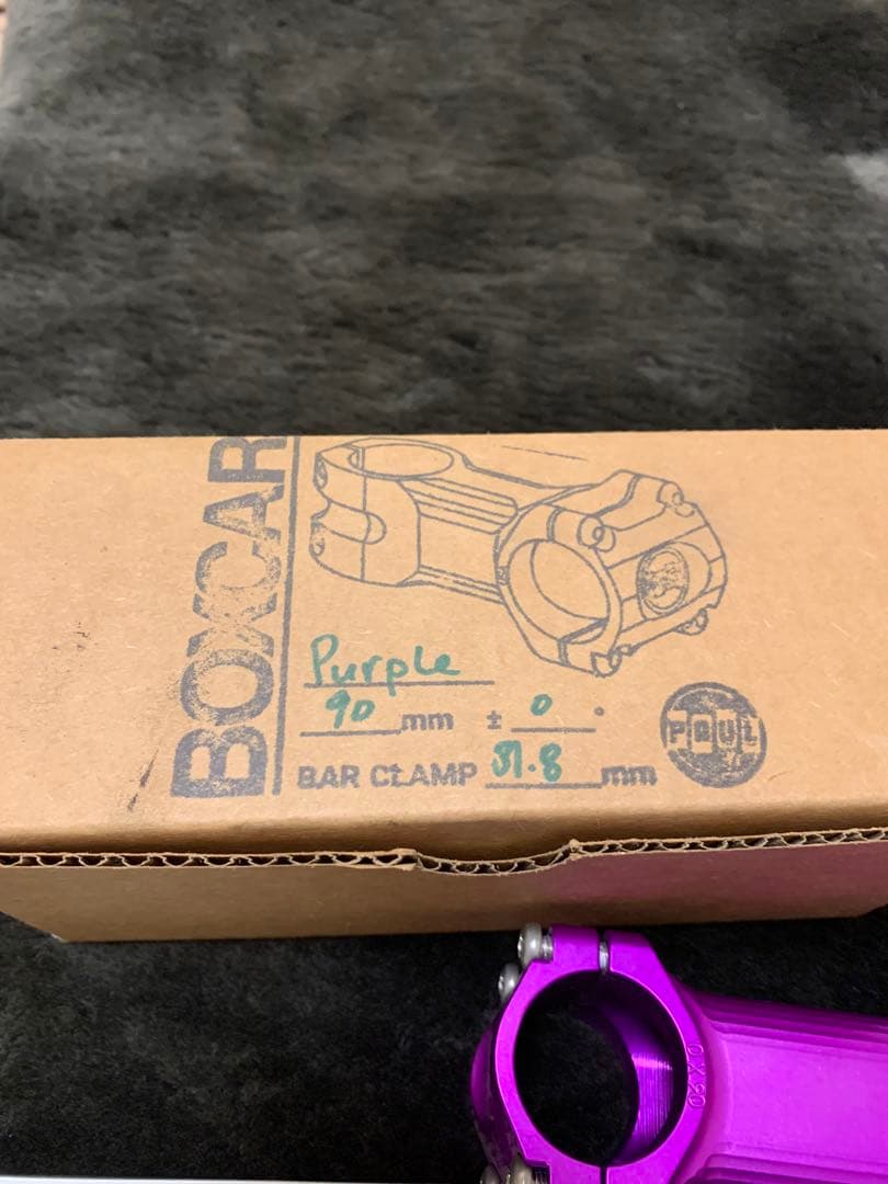 PAUL BOXCAR STEM 90mm×0° パープル