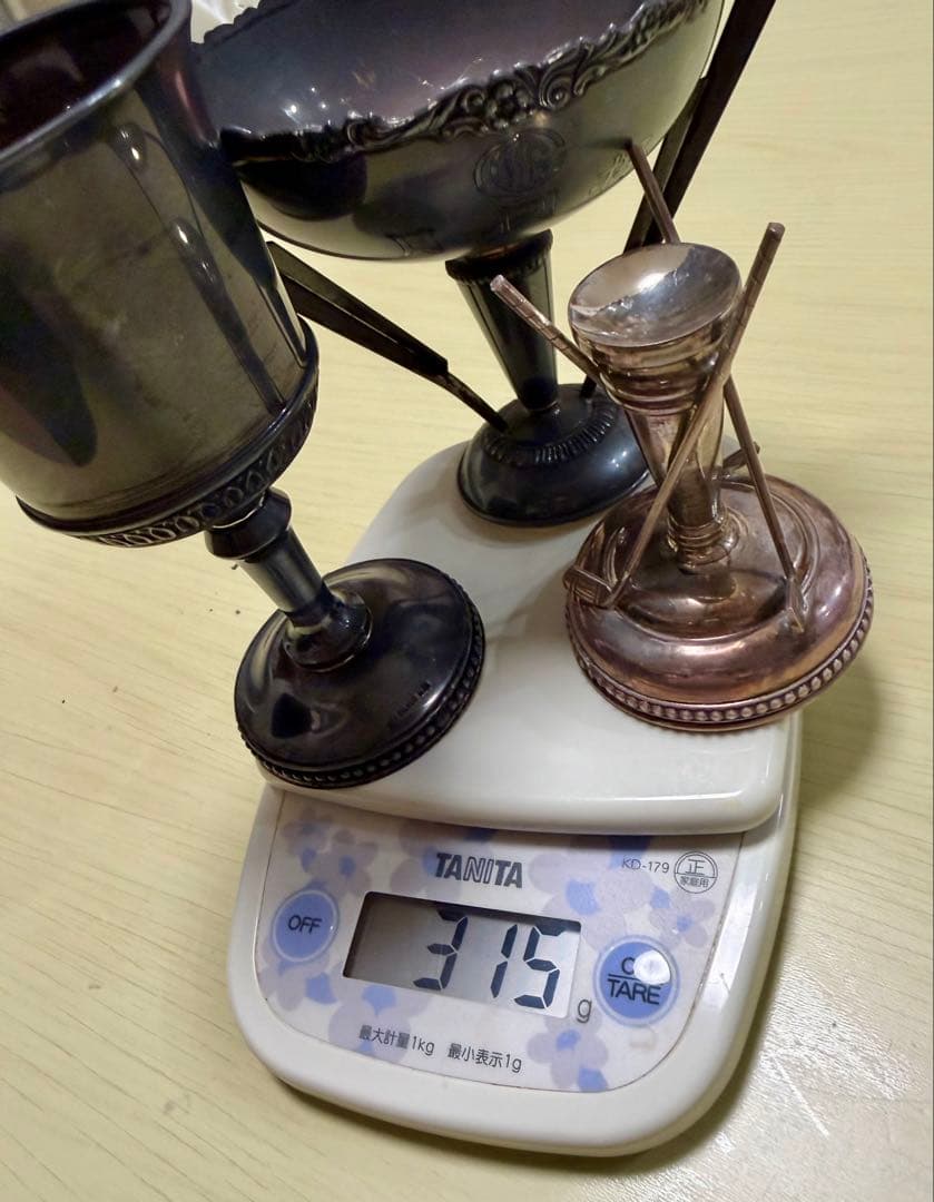 銀杯　銀製工芸品 315g