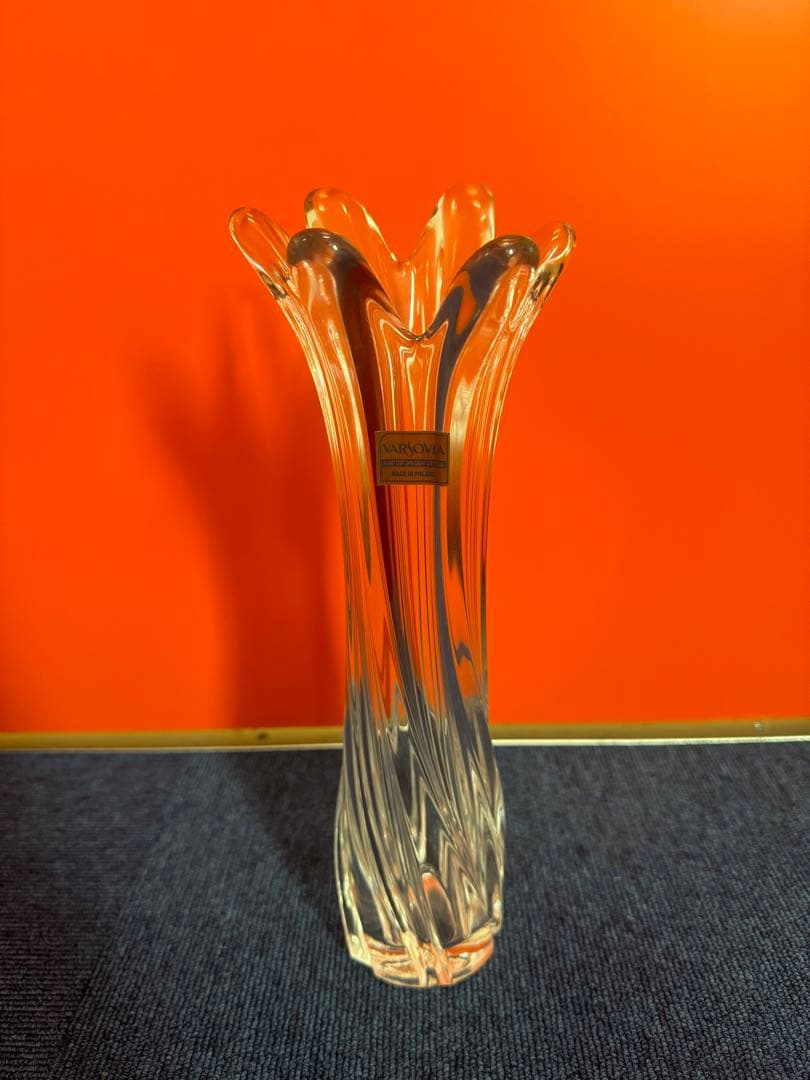 1743 VARSOVIA  ポーランドからの上質なクリスタル　花瓶グラス