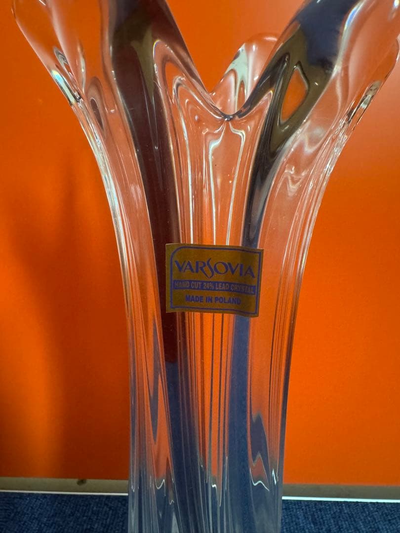 1743 VARSOVIA  ポーランドからの上質なクリスタル　花瓶グラス