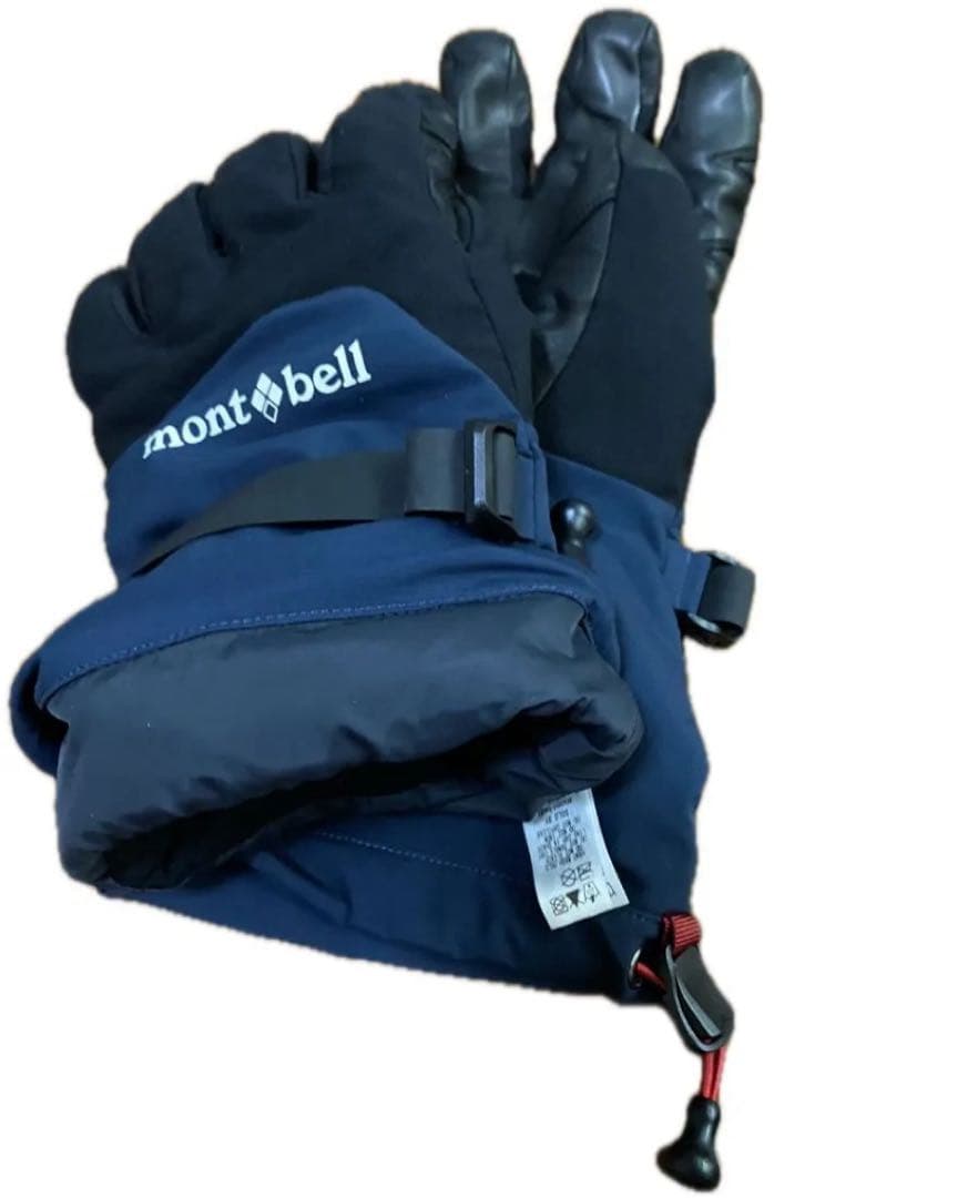 【美品】モンベルGORE-TEXメンズ Lネイビー山羊革