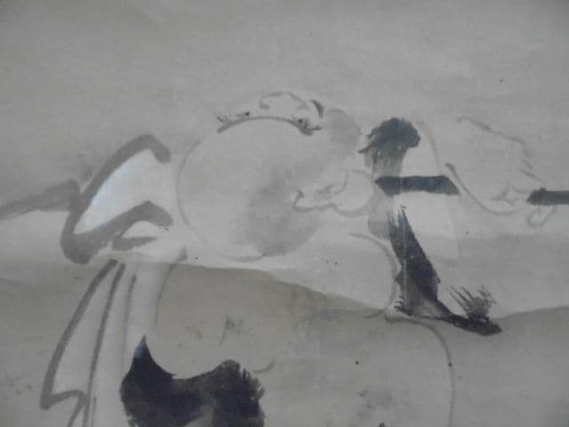 AKa7066　狩野周信　肉筆　掛軸