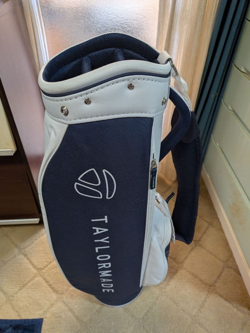 【美品】TAYLORMADE キャディバッグ ネイビー/ホワイト