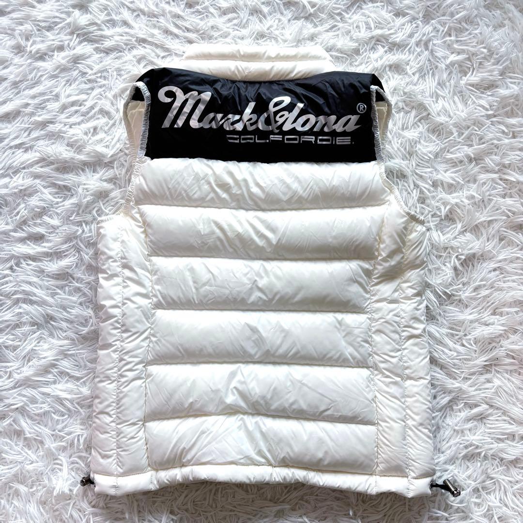 2024モデル 最新作 マークアンドロナ ダウンベスト 中綿 ホワイト 白