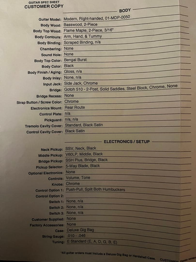 【美品】Suhr Modern Plus HSH Bengal Burst