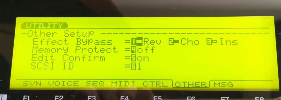 YAMAHA EX5 フラッシュメモリー・SCSI 付