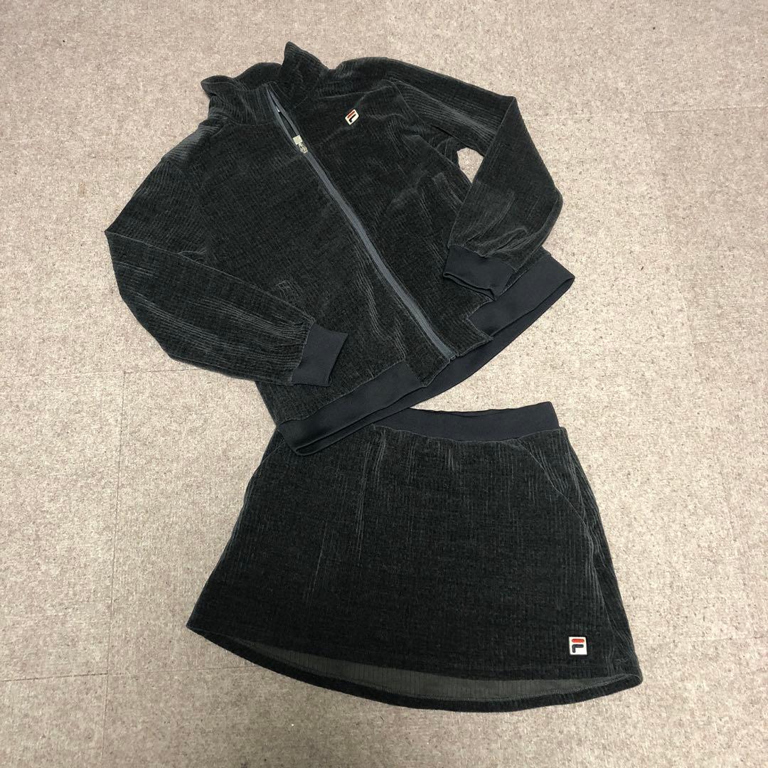 FILA コーデュロイ ジャケット スカート セット