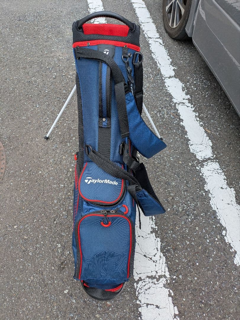 TaylorMade スタンドキャディバッグ ネイビー/レッド