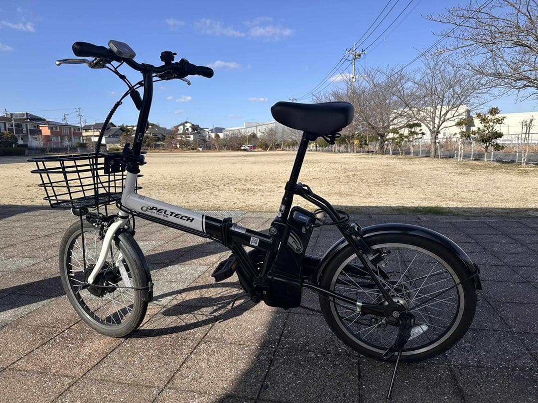 PETTECH 折りたたみ自転車 ホワイト/ブラック
