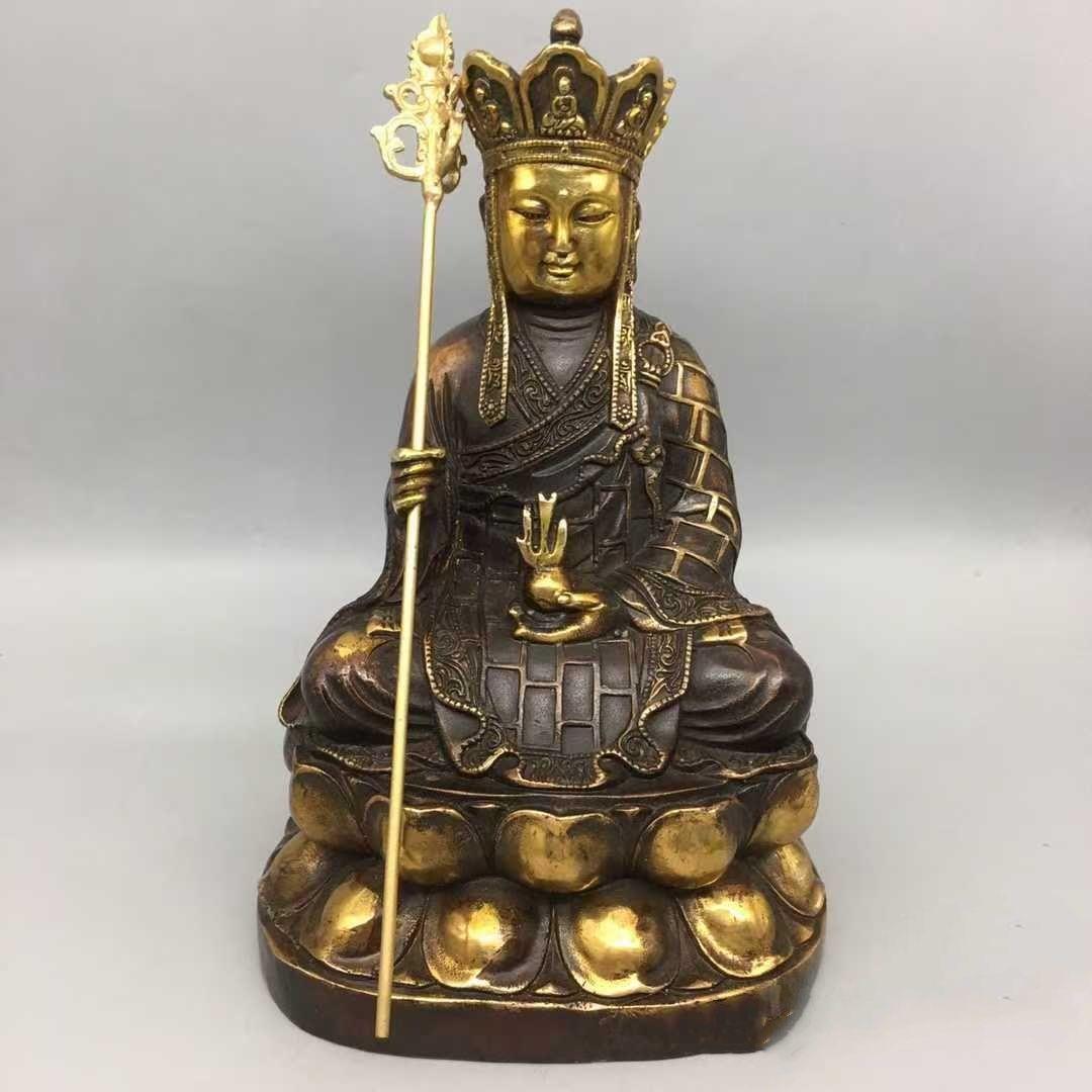 仏教美術 銅像 仏像 地蔵王仏像 家内供養 装飾品 工芸品 置物