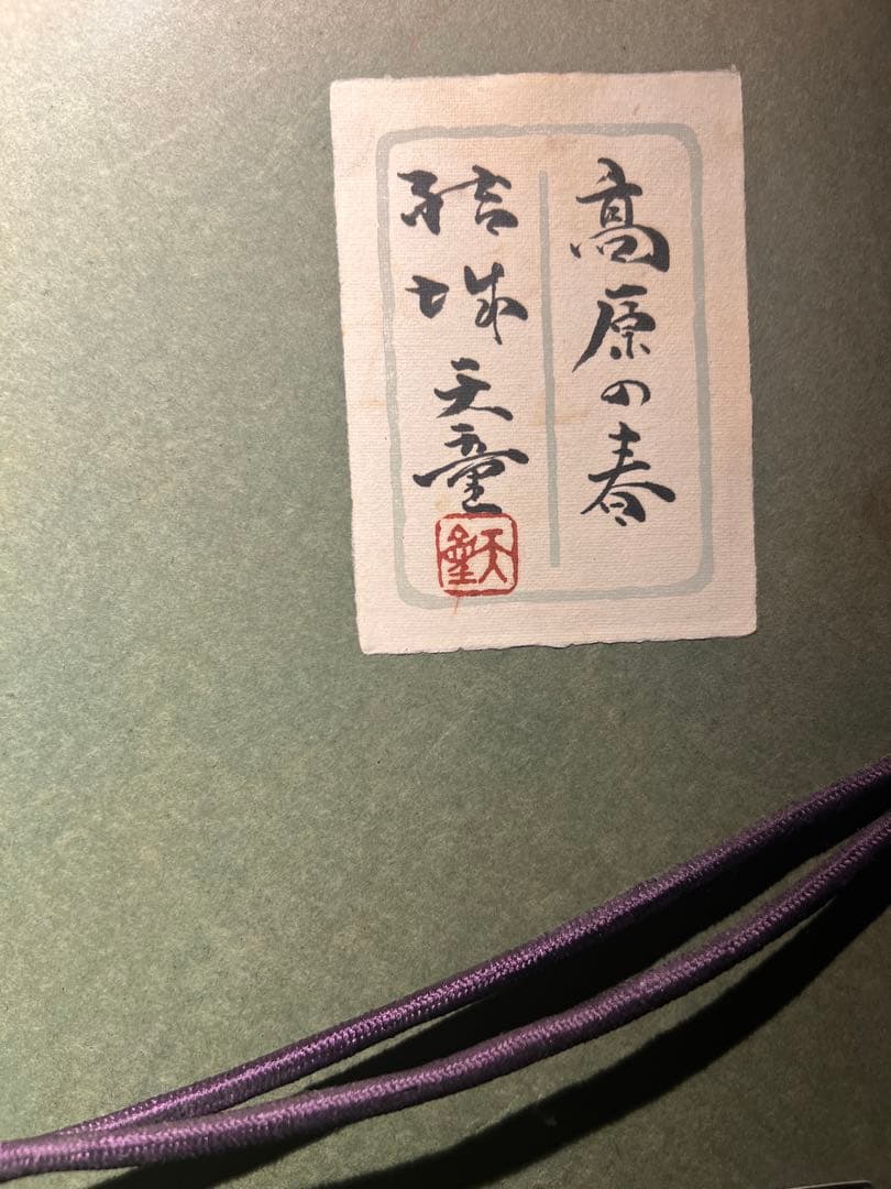 結城天童【光源の春】直筆サインあり