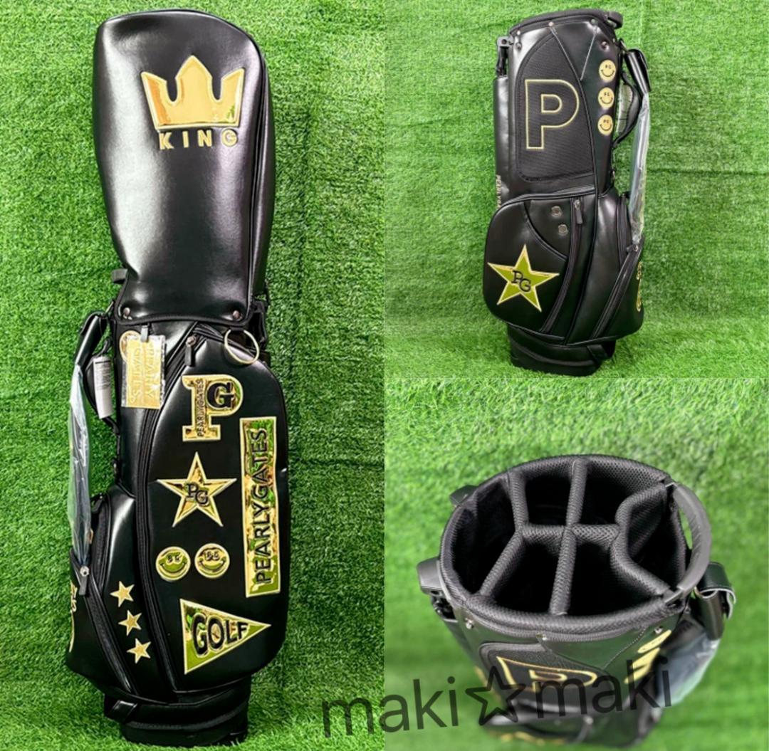 PEARLY GATES キャディバッグ ブラック/ゴールド