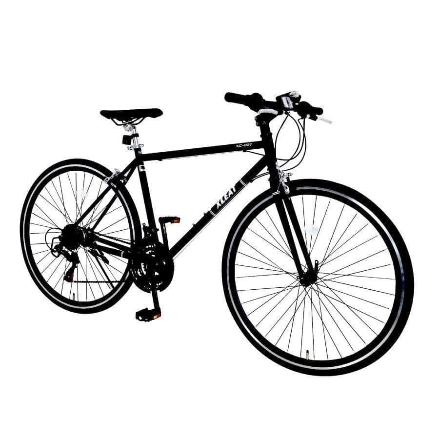 クロスバイク 700c 自転車 21段変速 シマノ製 軽量 グレー 2450