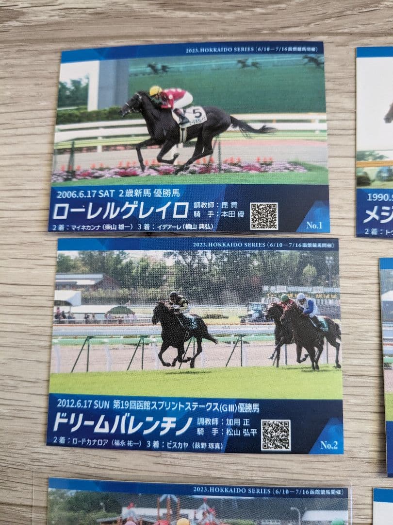 函館競馬場 札幌競馬場 メモリアル カード 26枚 競馬 競走馬 ウマ娘 グッズ