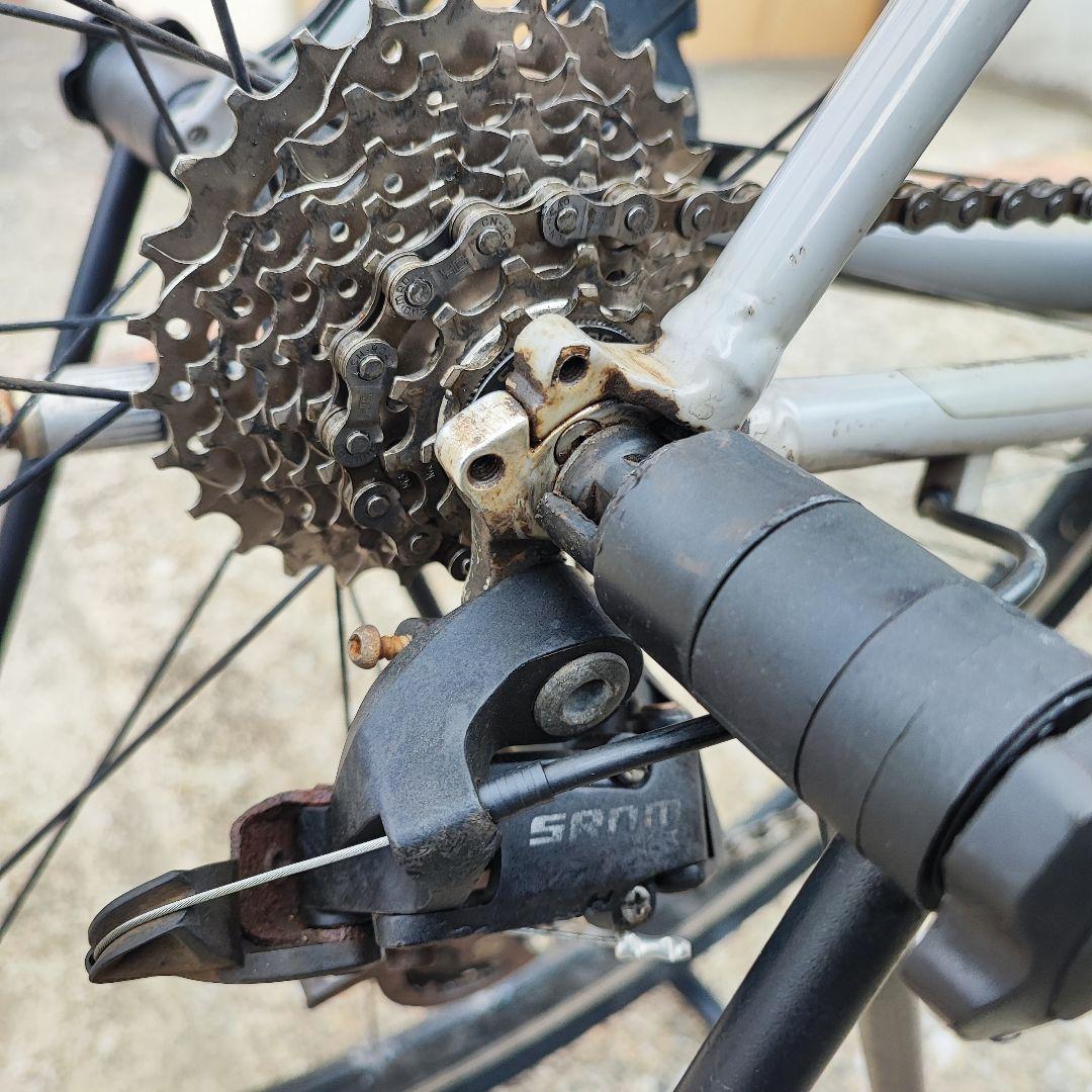 福岡発 配送込みGIANT R3 グレー ジャイアント 新品パーツ多数