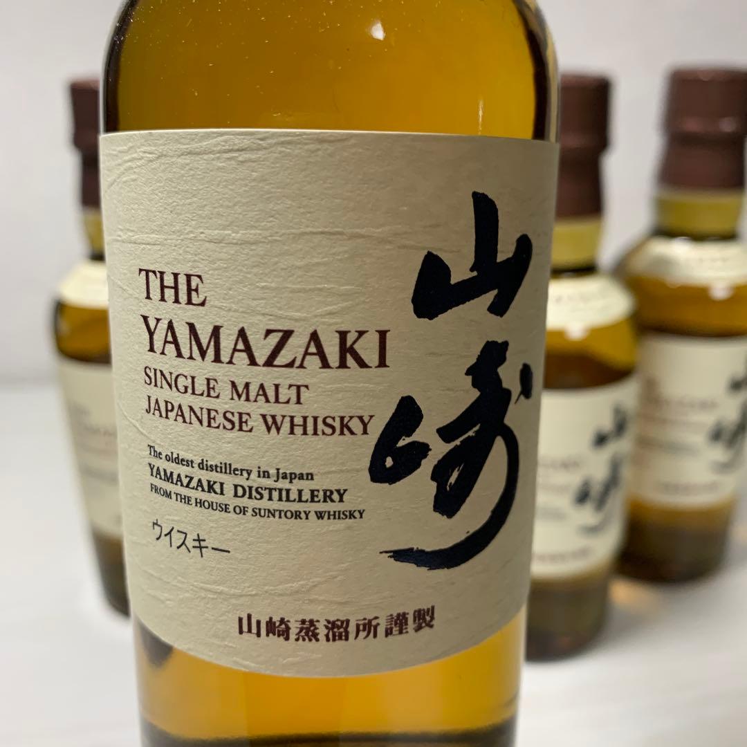 山崎 シングルモルトウイスキー 180ml 4本セット