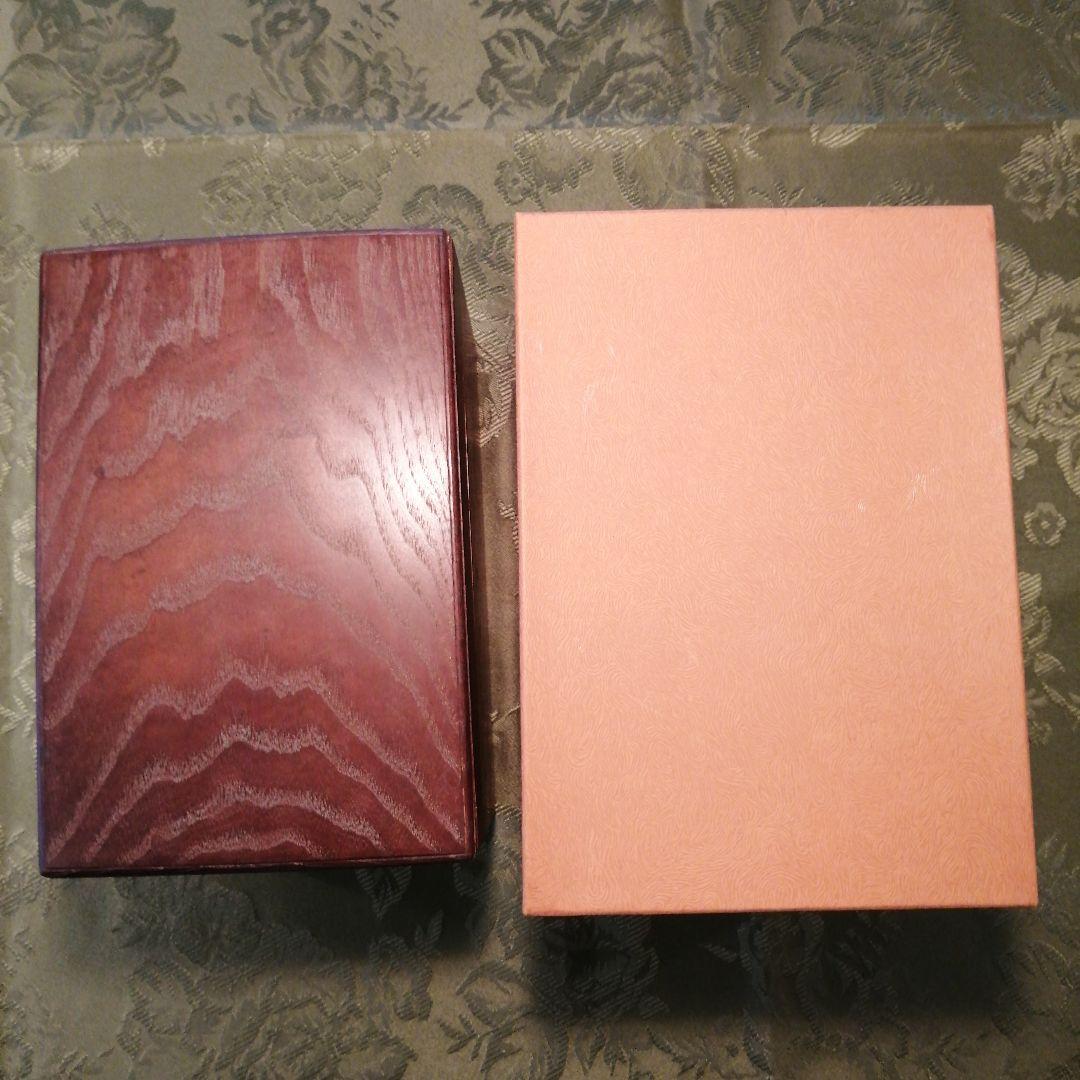 木製茶箱と金彩茶碗セット