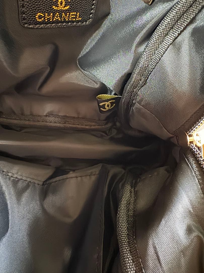 シャネル リュック バッグ パック ブラック ノベルティ