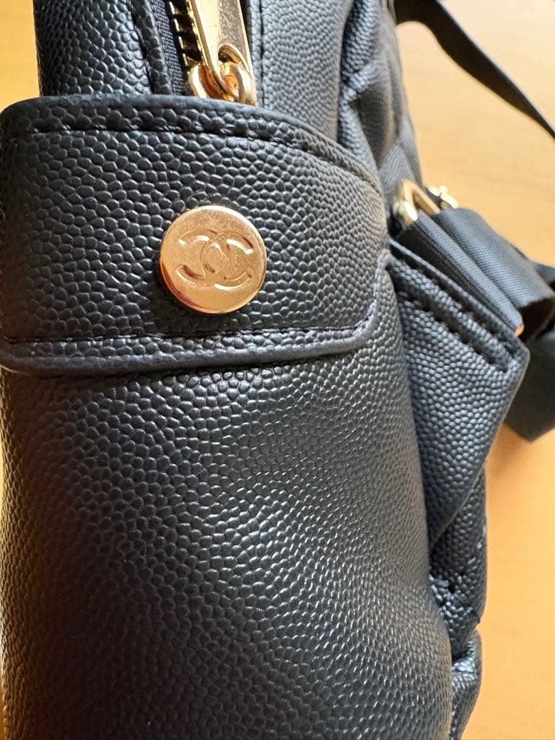 シャネル リュック バッグ パック ブラック ノベルティ