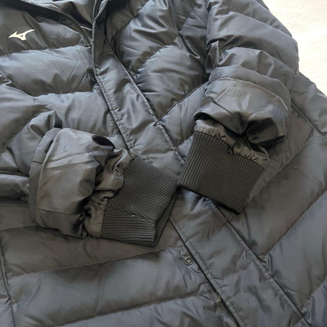 極美品★極暖ダウン90%フェザー10% M ミズノ　ダウンコート ベンチコート黒