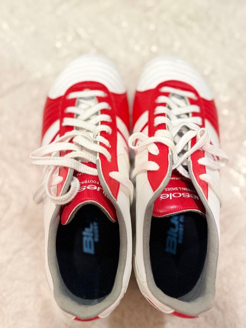 bluegale サッカーシューズ 赤白 スパイク