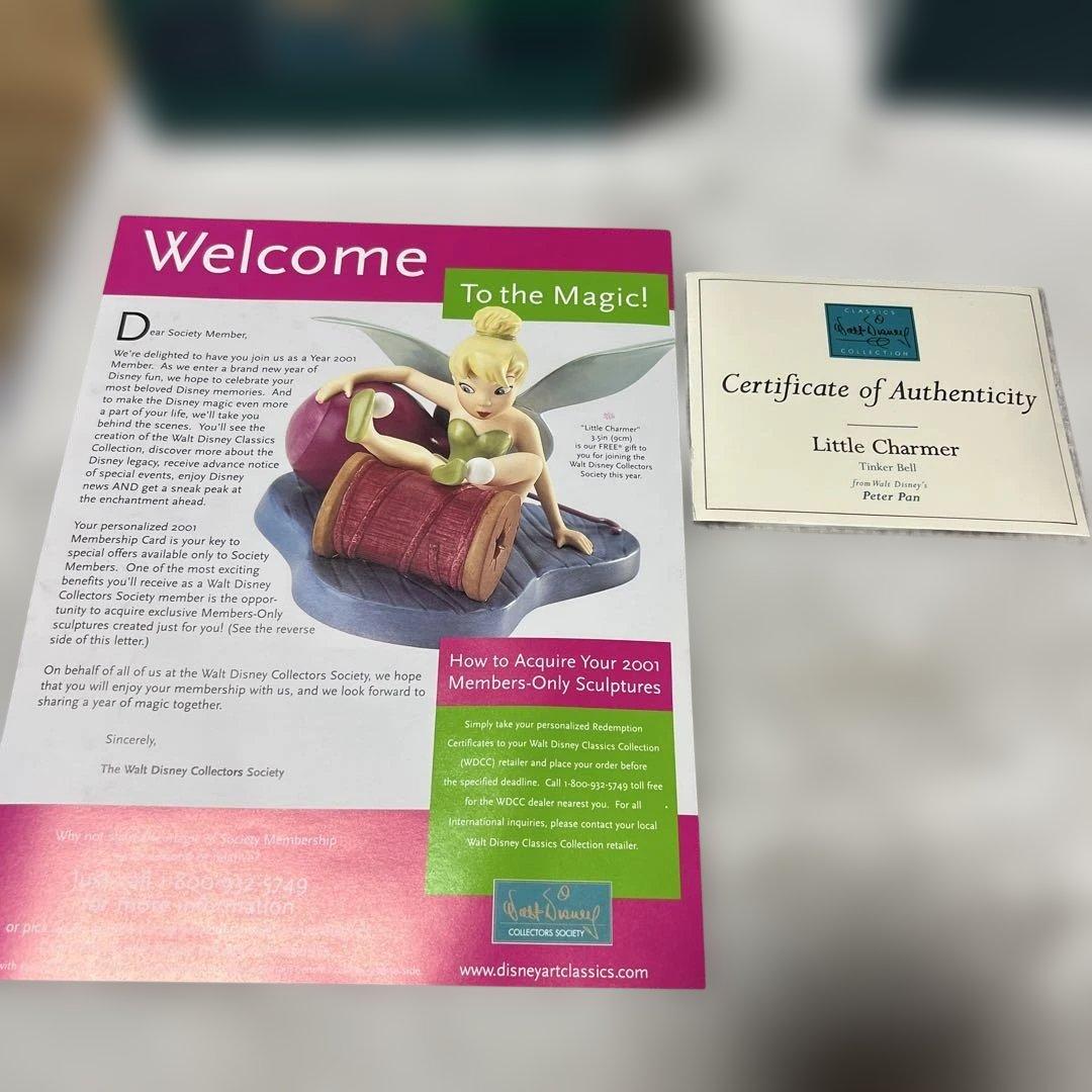 ディズニー.ティンカーベル陶器置物。