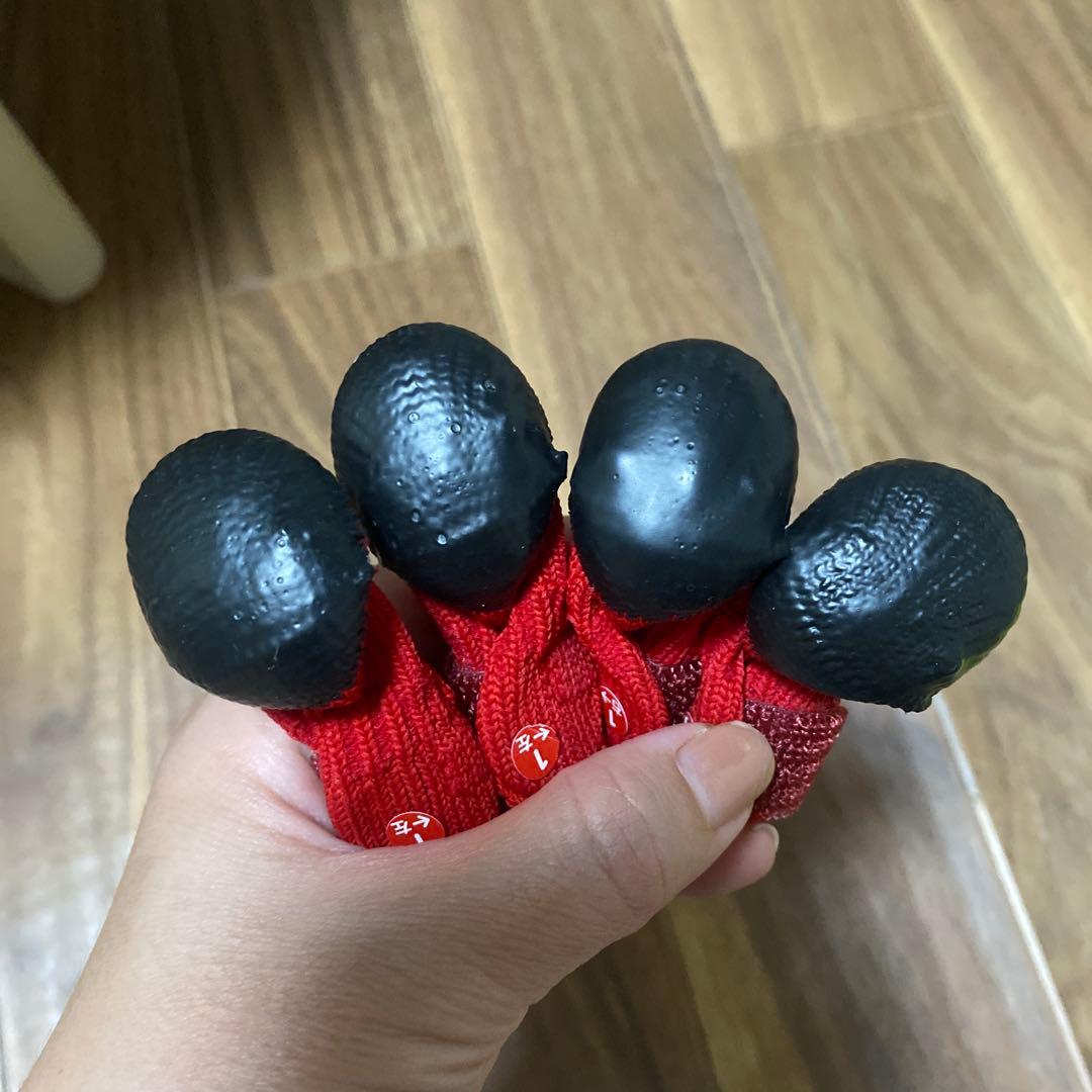 値下げDogSoxx ドッグシューズ レッド 4足セット