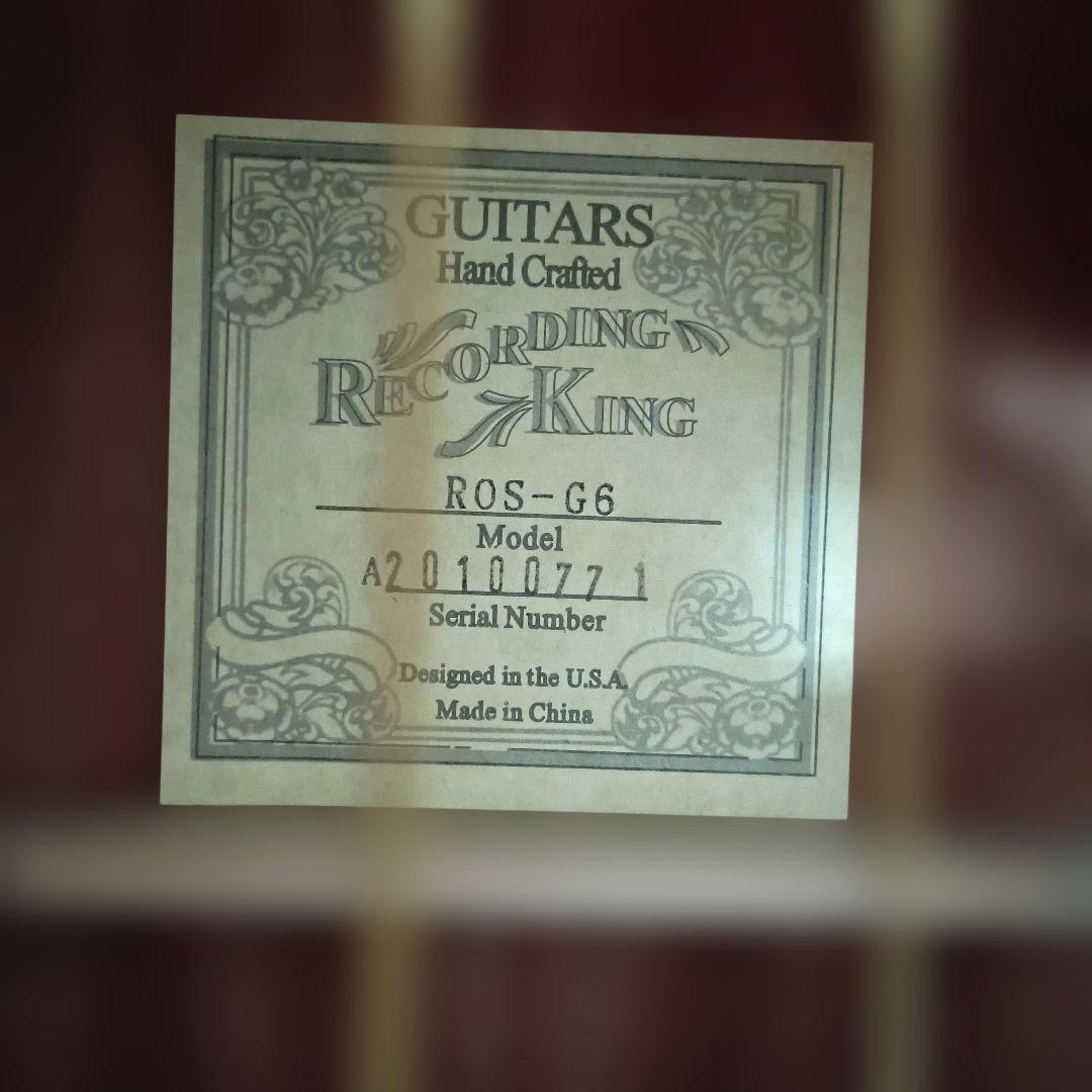 Recording King ROS-G6 アコースティックギター