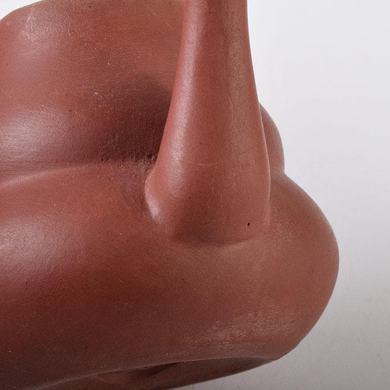 中国　紫砂　朱泥　小さな急須　茶壷　在銘　C　R7935