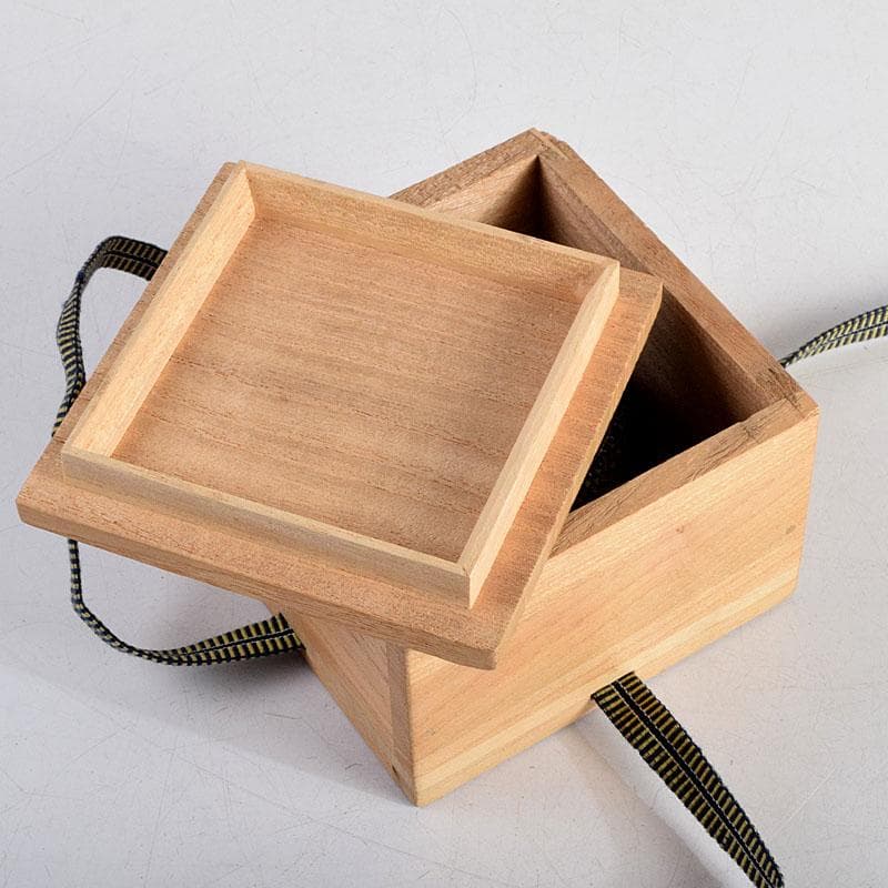 茶道具　黒漆　青貝　螺鈿装飾　香合　時代箱　V　8831