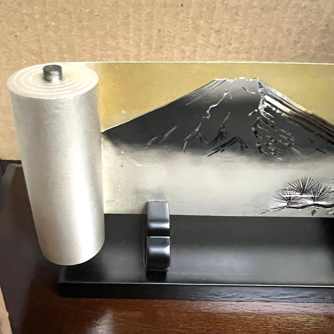 銀製 巻物 富士山 7号 SILVER999 純銀