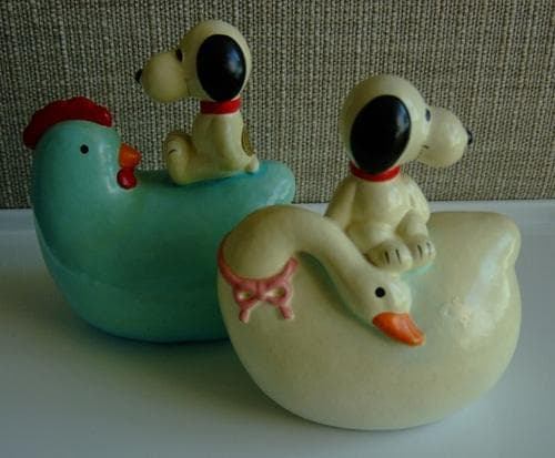 PEANUTS・スヌーピー・にわとりバンク・貯金箱・PM製・ヴィンテージ・レア