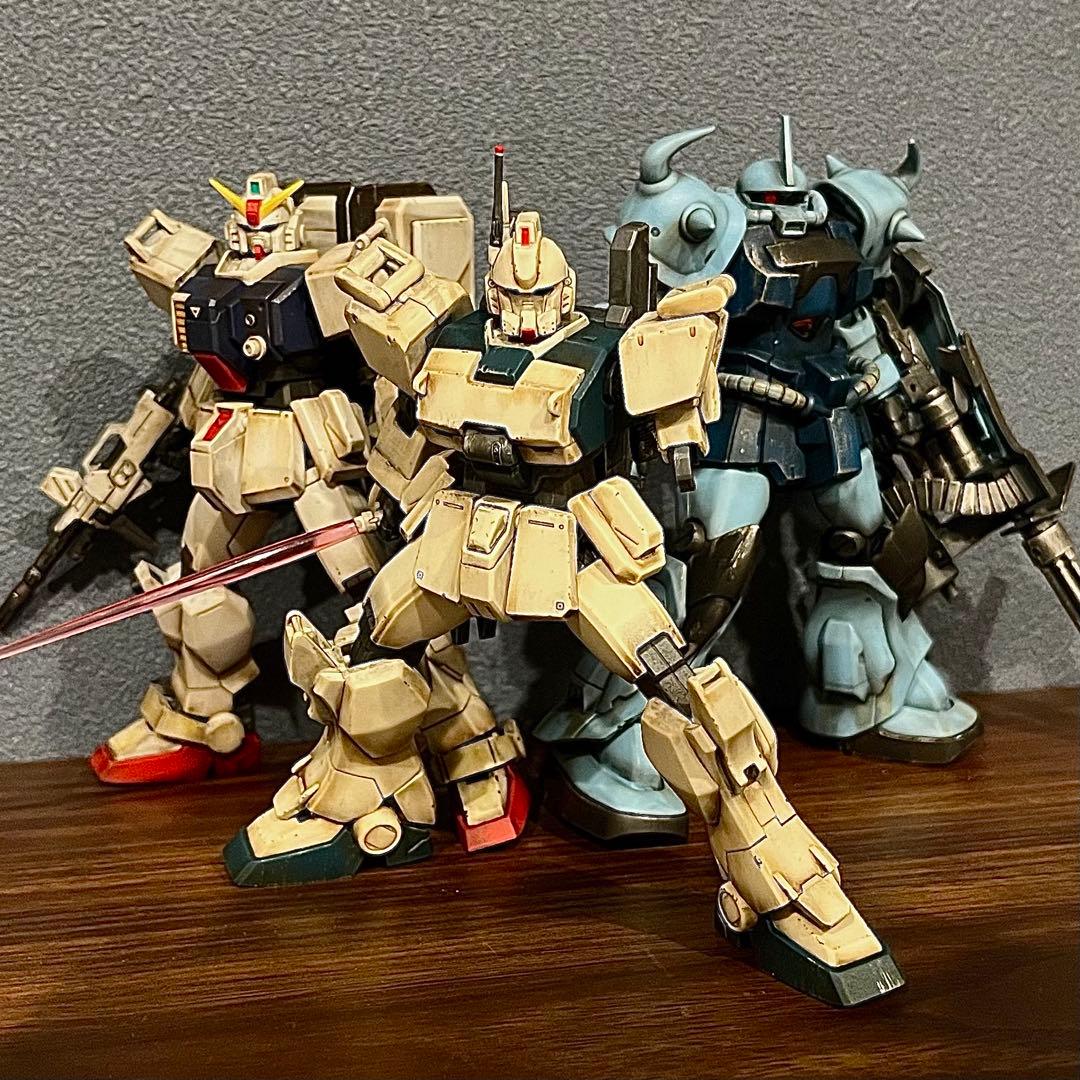 グフカスタム　ガンダムEz8 陸戦型ガンダム　08小隊シリーズセット完成品