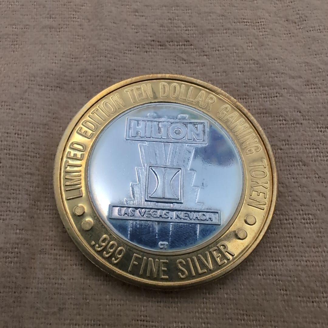 カジノトークン　ラスベガス　純銀製