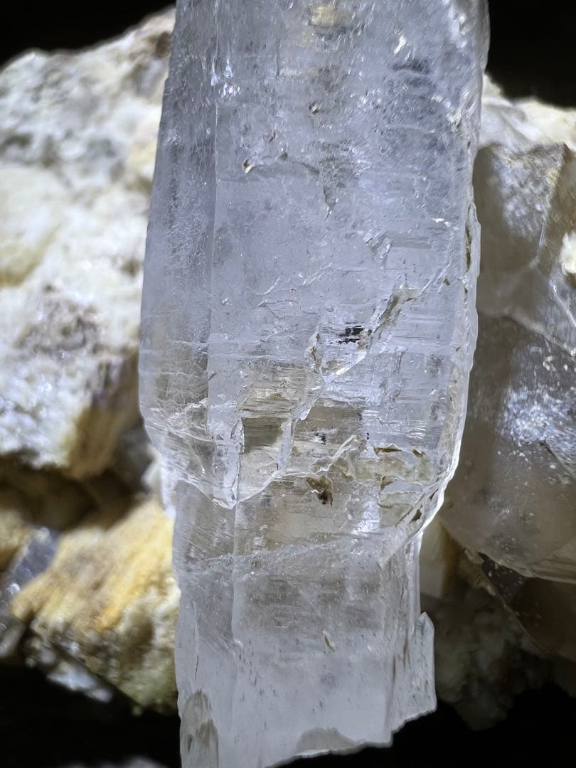 龍脈の精髄シリーズ⭐︎超希少石⭐︎階段状エレスチャル水晶ポイント⭐︎