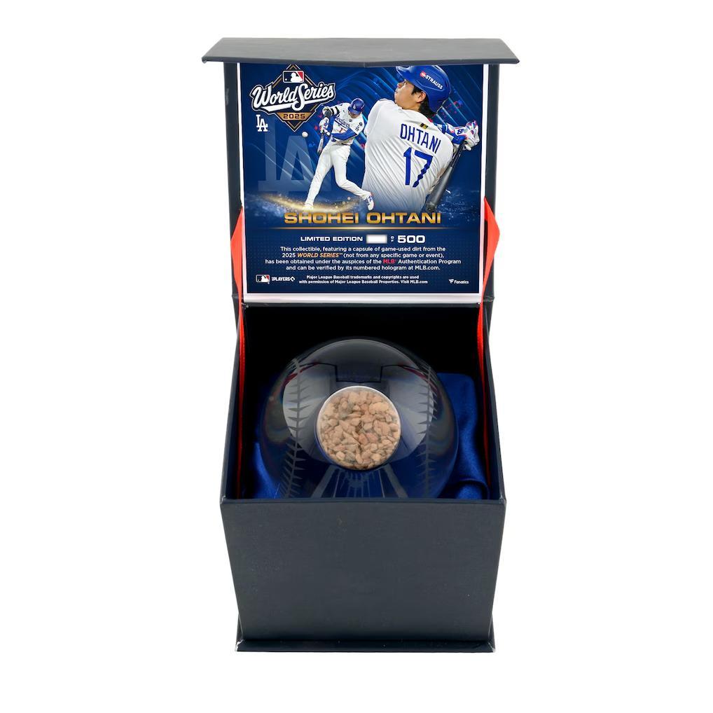 2025大谷翔平 記念ボール 500個限定 WS優勝　グランド土　ファナティクス