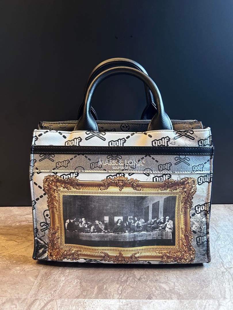 新品未使用品 MARK&LONA ゴルフ カートバッグ グラフィック プリント