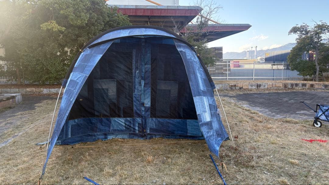 格安タープセット‼️ コールマンILインディゴ トンネル２ルームテント、タープ