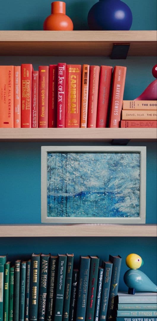 油絵 油彩 油彩画 絵 絵画 【白い池】