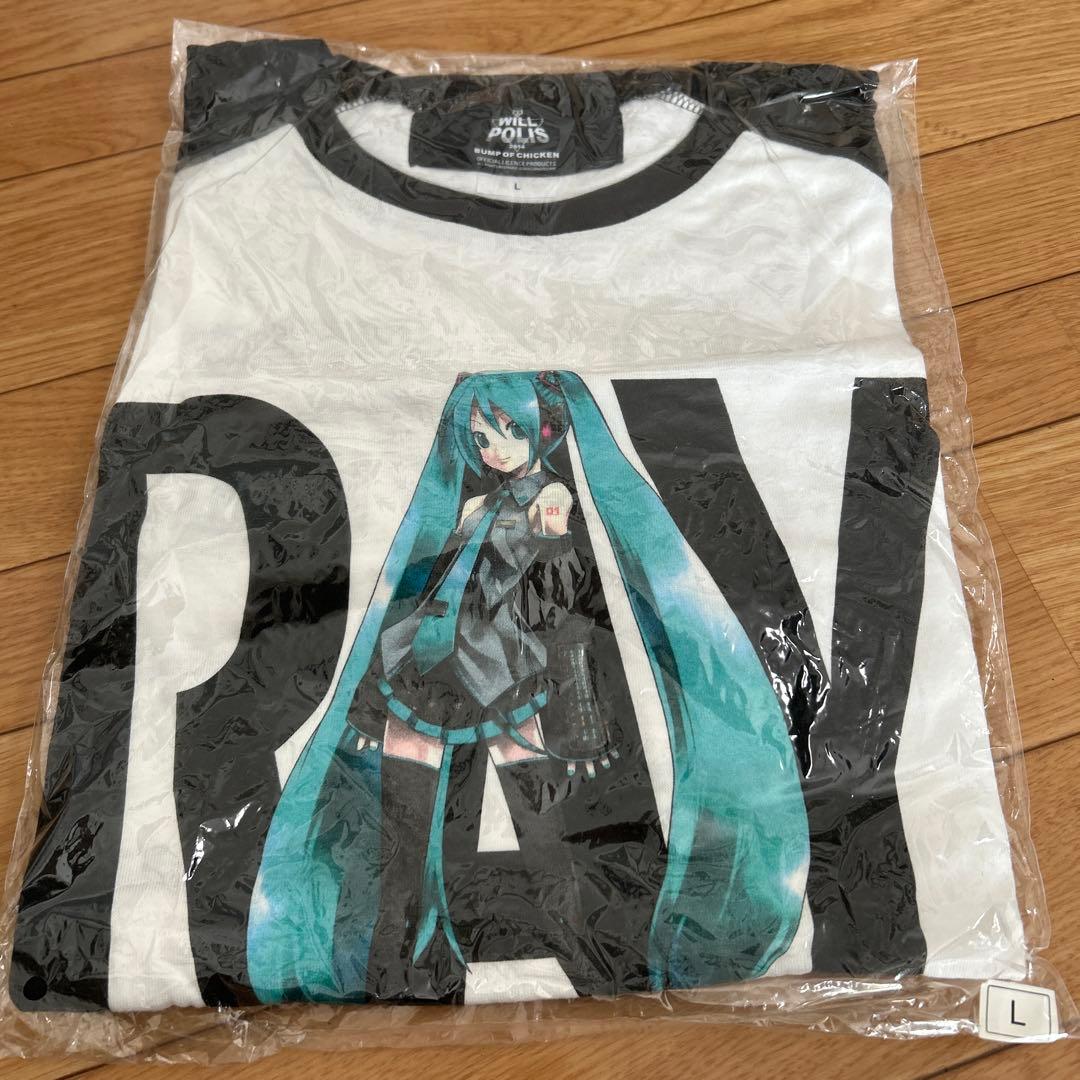 初音ミク　ラグラン　コラボTシャツ Lサイズ　BUMP OF CHICKEN